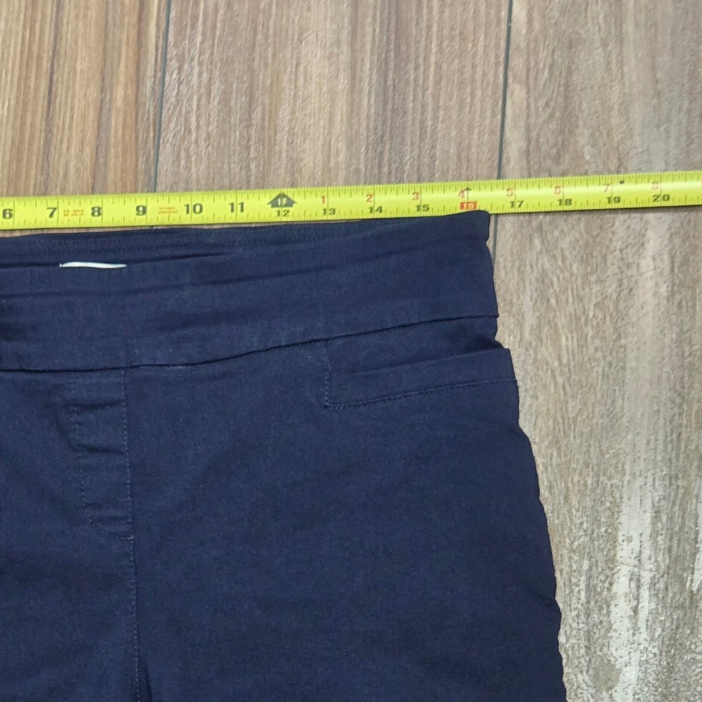 Dana Buchman Navy Blue Pull On Bermuda Shorts Stretch Size L Regular - Picture 4 of 11